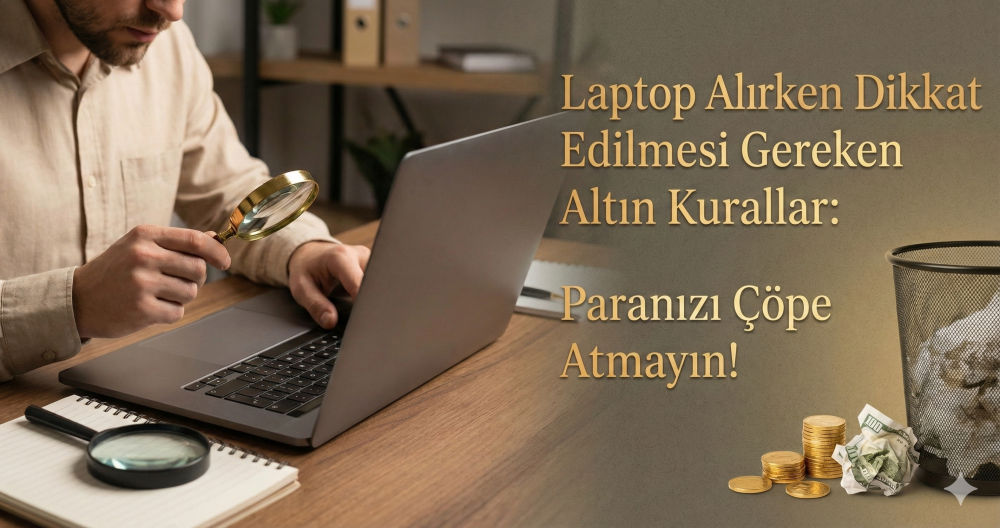 Laptop Alırken Dikkat Edilmesi Gereken Altın Kurallar: Paranızı Çöpe Atmayın!